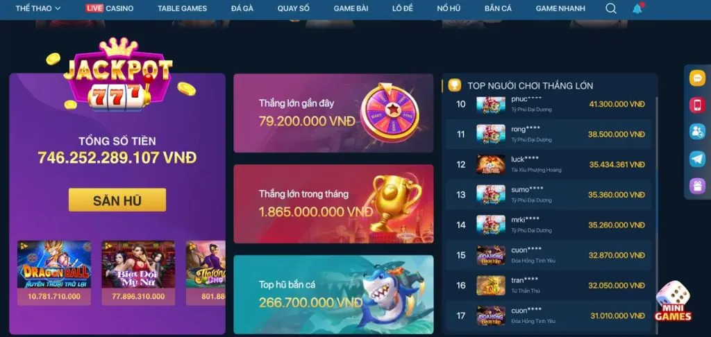 Khuyến mãi nạp lại hàng ngày vf555 casino